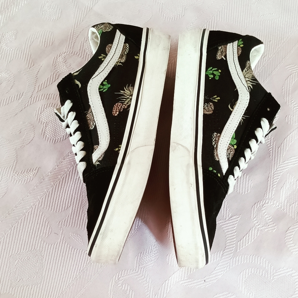 VANS Old Skool Desert Snake Canvas & Suede Athletic Shoes Women's 9 Black - Picture 12 of 16